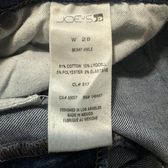 Joe’s Jeans skinny ankle distressed women’s size 28 - Picture 4 of 5